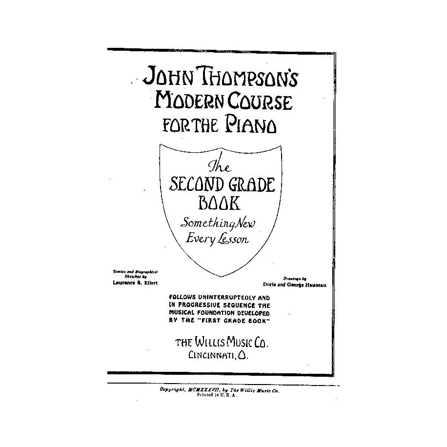 John Thompson's Modern Course For The Piano Second Grade Book