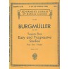 Schirmer's Burgmuller Op100 Twenty Five Easy And Progressive Studies 1930