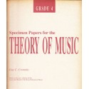 Specimen Papers For The Theory Of Music Grade 4 - Guy C. Cremnitz
