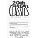 20th Century Classics vol1 arranged for solo piano - Christopher Norton
