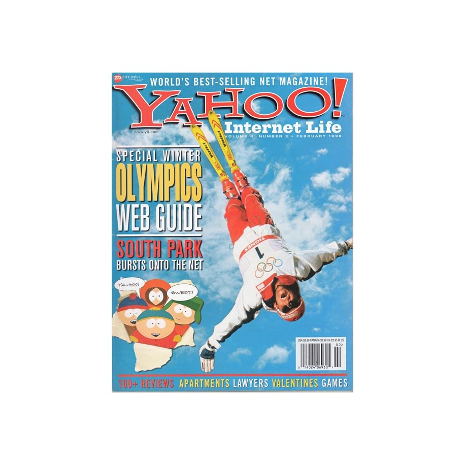 Yahoo Internet Life Magazine February 1998