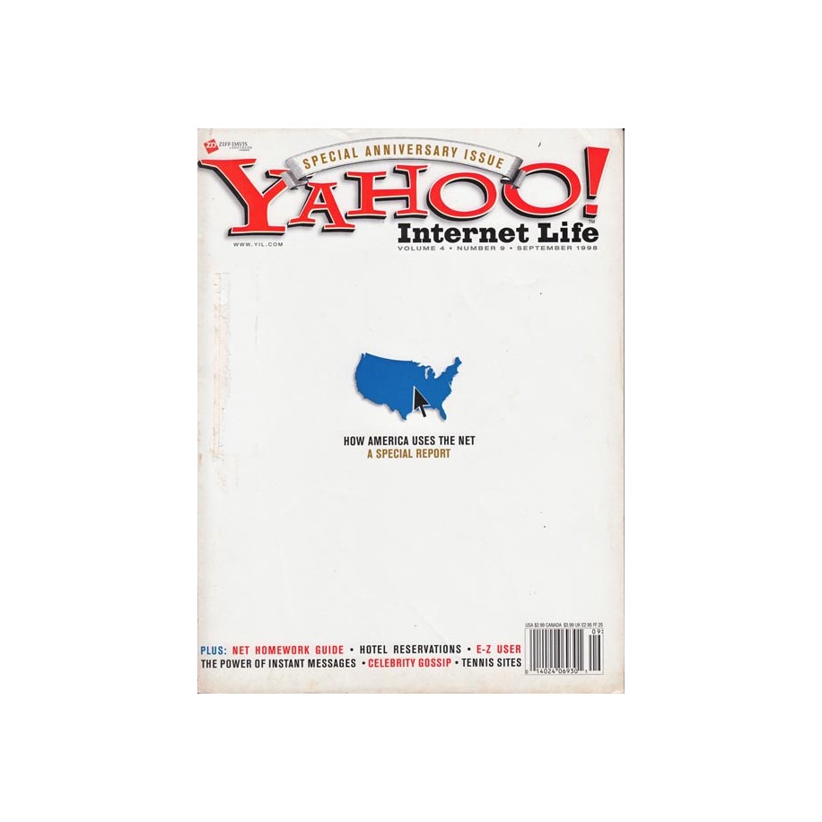 Yahoo Internet Life Magazine September 1998